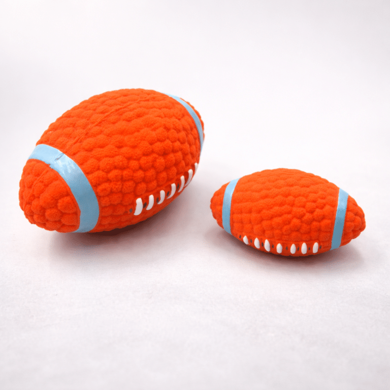 Jouets de football en peluche orange