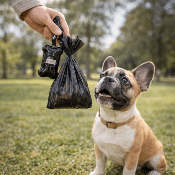 Poubelle crotte chien