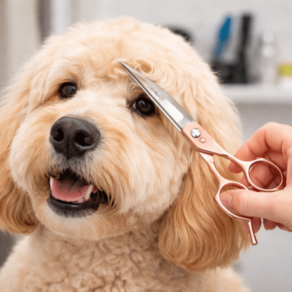 Ciseaux courbe toilettage chien