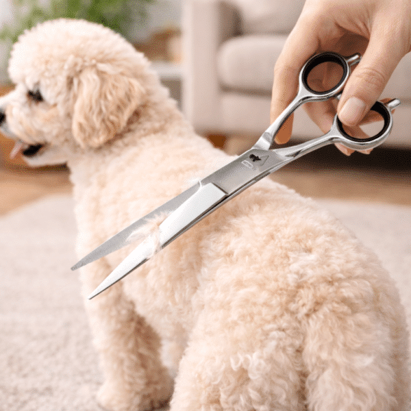 Ciseaux courbe toilettage chien