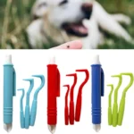 Analyste d'outils d'élimination des puces pour animaux de compagnie, dissolvant de crochet à gratter en plastique, fournitures de toilettage pour chat et chien, outil d'élimination des tiques, pince à épiler, 4 pièces 2