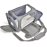 Sac de Transport latéral souple pour chien et chat, sac de voyage pour animaux de compagnie, approuvé par la compagnie aérienne, pour petits chiens et chats 2