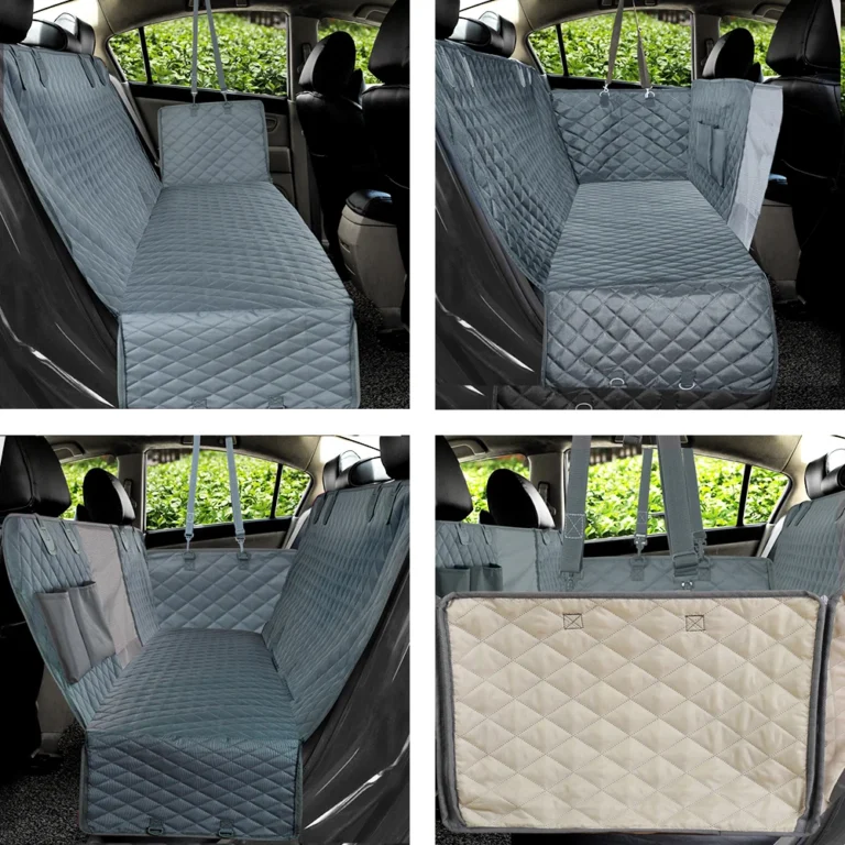 PETRAVEL housse de siège de voiture pour chien, imperméable, pour voyage, transport d'animaux, hamac, tapis de protection pour siège arrière de voiture, transport de sécurité pour chiens 4