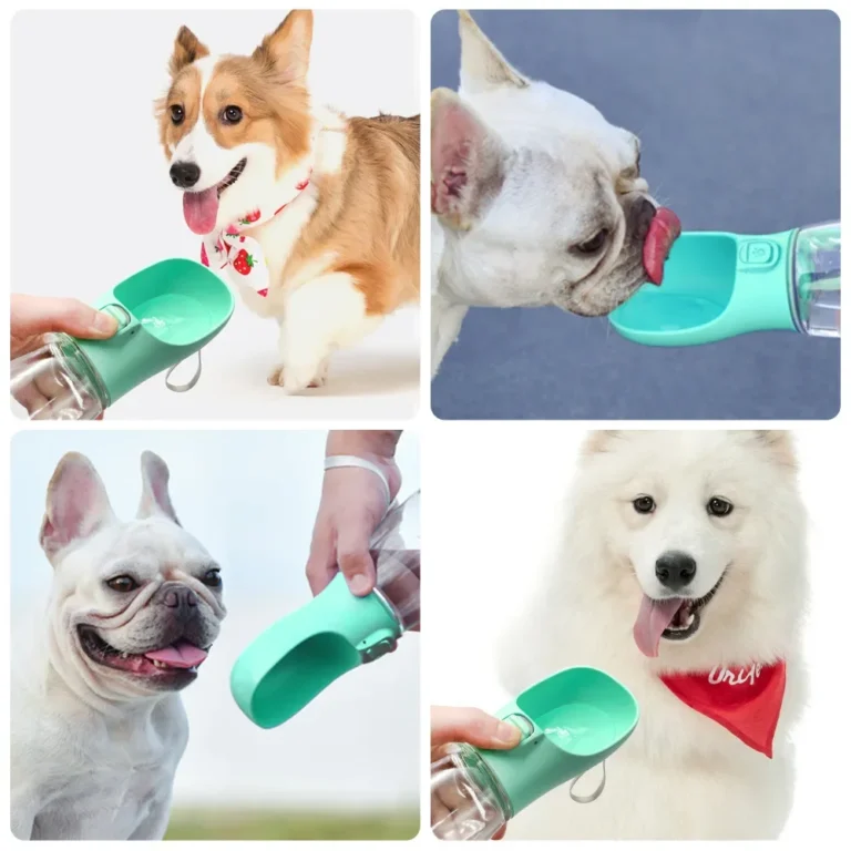 Bouteille d'eau portable pour chien, bols pour petits et grands chiens, chat, extérieur, étanche, marche, bols à boire, fournitures pour chiots et animaux de compagnie 11