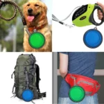 Filles d'eau pliable en silicone pour animaux de compagnie, nourriture pour chien, camping en plein air, voyage, portable, fournitures pliantes, plats avec mousqueton 5
