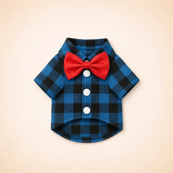 Chemise à carreaux spitz