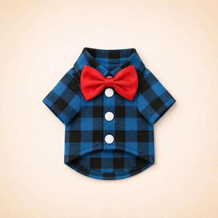 Chemise à carreaux spitz