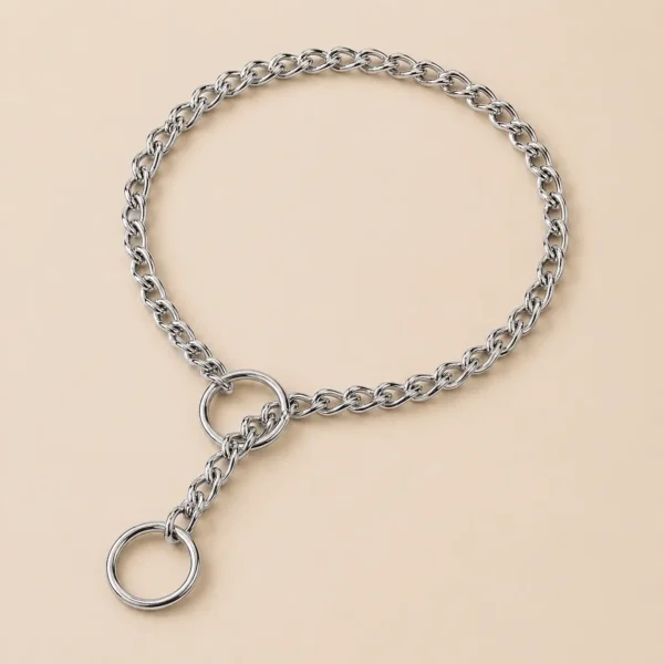 Collier chaine chien non etrangleur