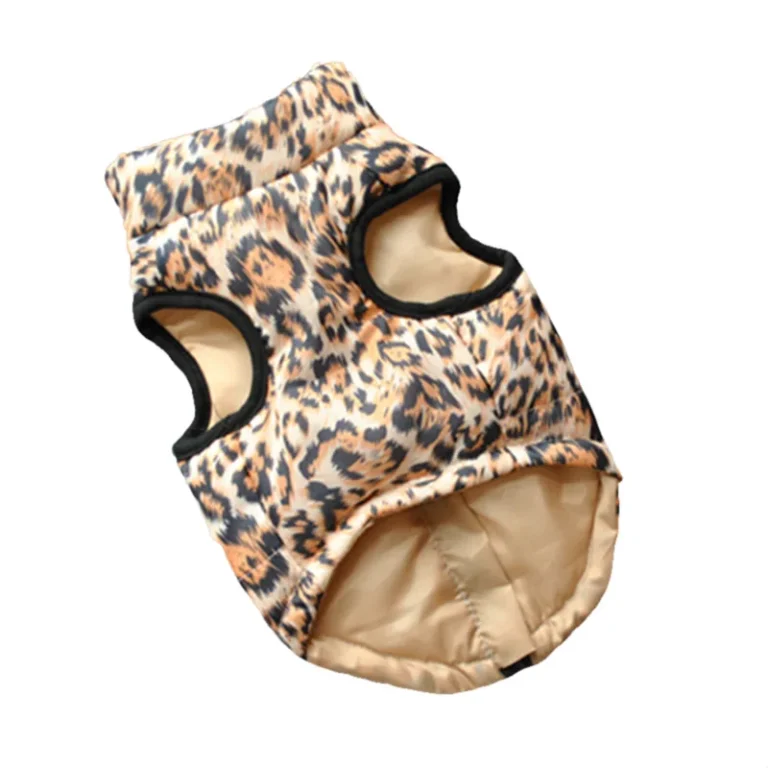 Manteau pour chien léopard