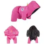 Manteau avec capuche pour chien avec harnais intégré 30