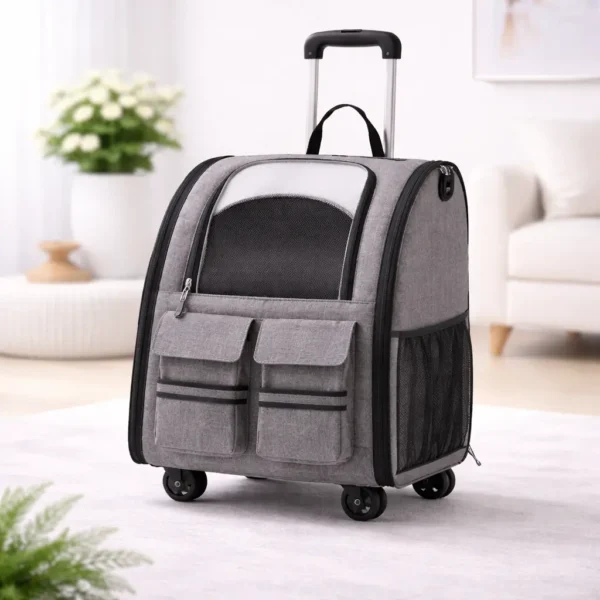 Sac à dos à roulette pour chien