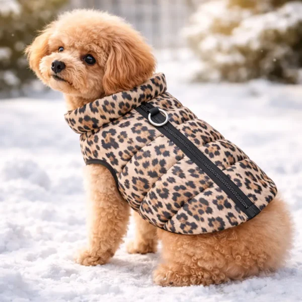 Manteau pour chien léopard