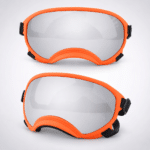 Lunettes de ski orange vibrant