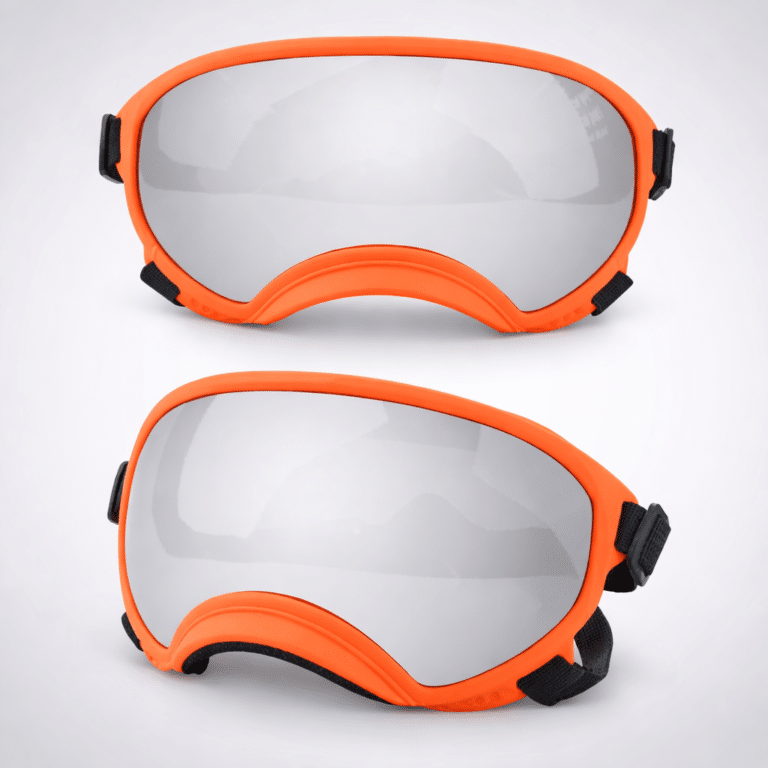 Lunettes de ski orange vibrant