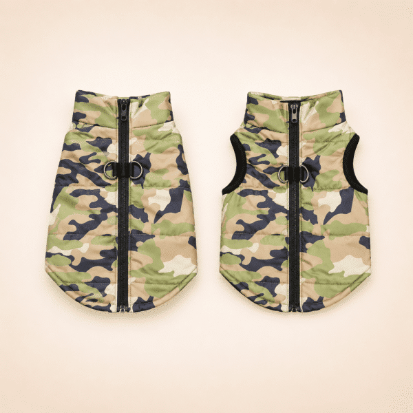 Manteau militaire pour chien