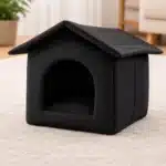 Niche pour chien anti pluie noir