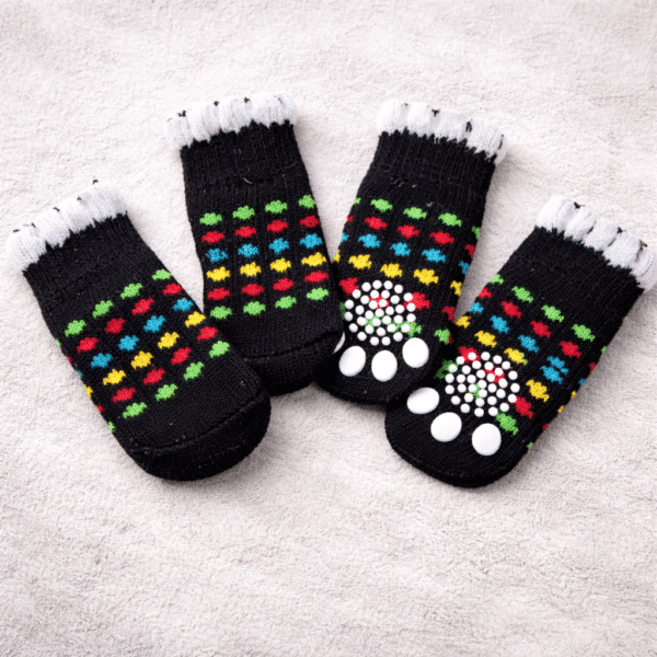 Chaussette antiderapante pour vieux chien