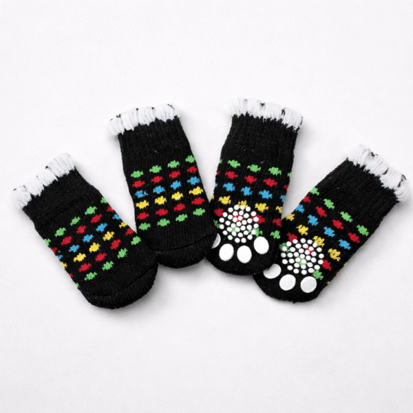 Chaussette antiderapante pour vieux chien