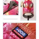 Manteau fourré pour chien avec harnais intégré 13