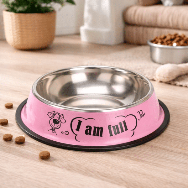 Gamelle chien inox Rose