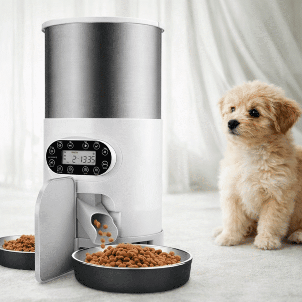 Distributeur de croquette double pour chien