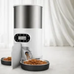 Distributeur de croquette double pour chien