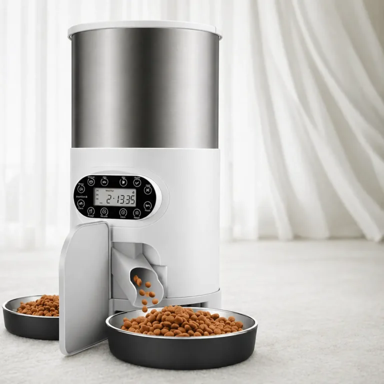 Distributeur de croquette double pour chien