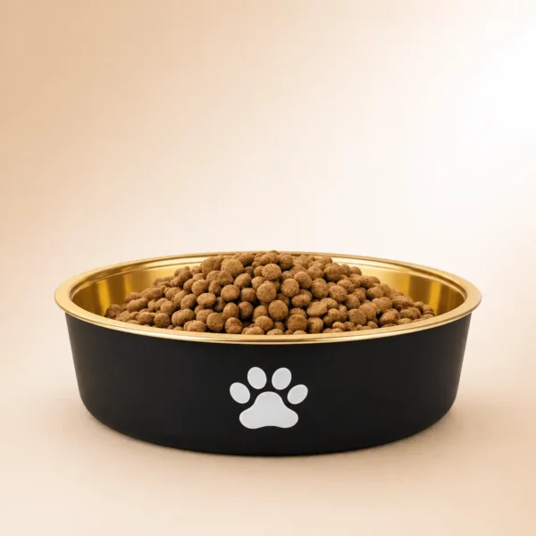 Gamelle chien inox doré