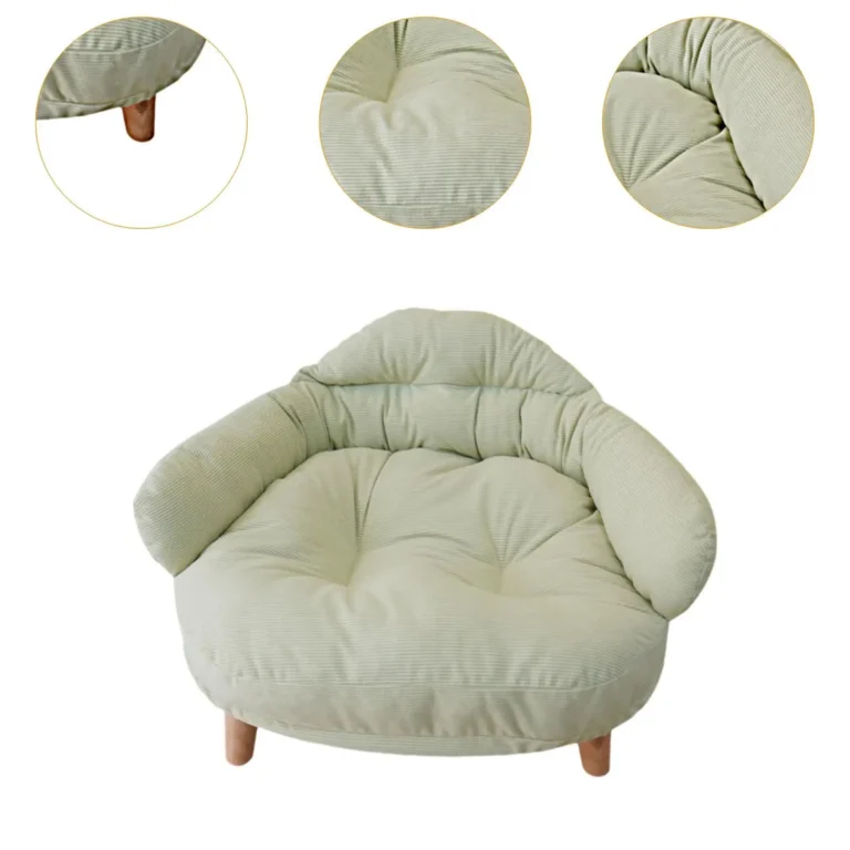 Canapé inclinable pour animaux de compagnie pour enfants, meubles pour animaux de compagnie, canapé pour chat, robuste, lavable, portable, assemblage de bricolage, intérieur, enfants 5