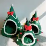 Lit de Noël pour animaux de compagnie pour chats et chiens, maisons d'hiver chaudes, produits pour chatons, produits pour chiots, polymères de o'ats, articles pour animaux de compagnie, toutes les choses, accessoires 1