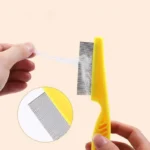 Peigne à puces en acier inoxydable pour animaux de compagnie, peigne à perte de poils, brosse confortable pour chat et chien, outils de toilettage, 1 pièce, 2 pièces 6