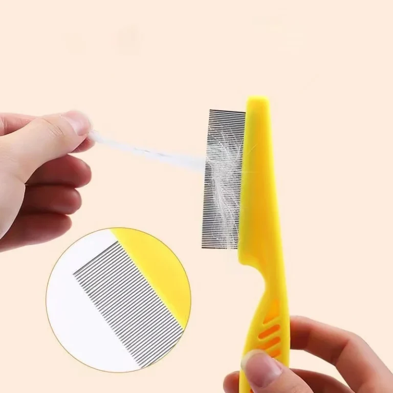 Peigne à puces en acier inoxydable pour animaux de compagnie, peigne à perte de poils, brosse confortable pour chat et chien, outils de toilettage, 1 pièce, 2 pièces 6