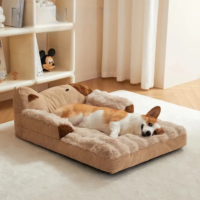 Paniers moelleux pour animaux de compagnie, accessoires de lit pour chiot, panier pour chien, fournitures moyennes, petite couverture, produits pour animaux de compagnie, canapé chenil pour chats 1