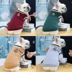 Vêtements chauds pour chiens, petit, moyen, Style collégien, pull pour chien, chiot, chat, Chihuahua, bouledogue français, yorkshire 2