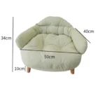 Canapé inclinable pour animaux de compagnie pour enfants, meubles pour animaux de compagnie, canapé pour chat, robuste, lavable, portable, assemblage de bricolage, intérieur, enfants 6