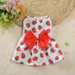Robe de princesse à fleurs pour petit chien, vêtements mignons pour animaux de compagnie, jupe d'été mince, accessoires pour animaux de compagnie, fournitures pour animaux de compagnie, minou, nounours, nouveau 5