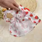 Robe de princesse à fleurs pour petit chien, vêtements mignons pour animaux de compagnie, jupe d'été mince, accessoires pour animaux de compagnie, fournitures pour animaux de compagnie, minou, nounours, nouveau 4