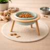 Gamelle sur pieds en bois pour chien
