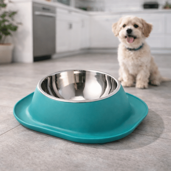 Gamelle en inox carré turquoise