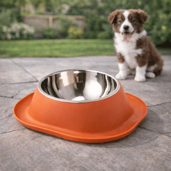 Gamelle en inox carré orange