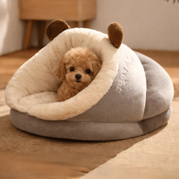 Sac de couchage avec oreilles pour petit chien
