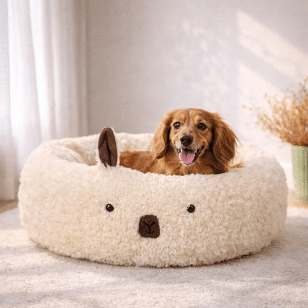 Panier pour petit chien avec oreilles