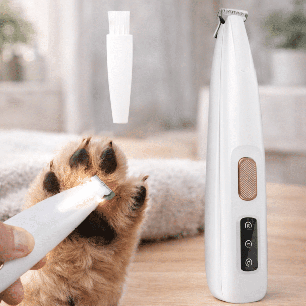 Tondeuse pattes de chien avec lumière LED