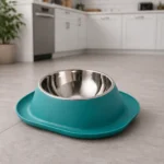 Gamelle en inox carré turquoise