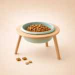 Gamelle sur pieds en bois pour chien
