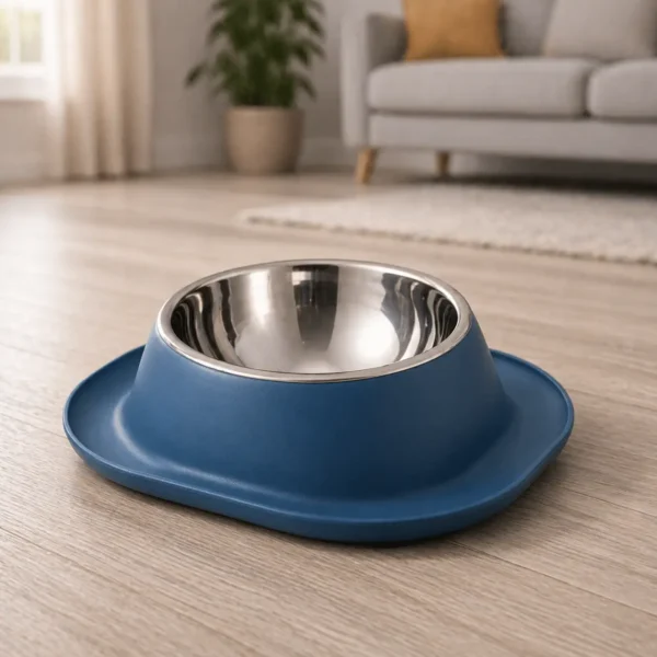 Gamelle en inox carré bleu