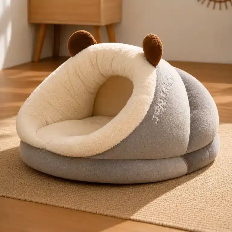 Sac de couchage avec oreilles pour petit chien