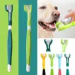 Brosse à dents en plastique pour animaux de compagnie, 3 côtés, remodelage de la mauvaise haleine, livres de tartre, soins dentaires, bouche, chat, chien 1
