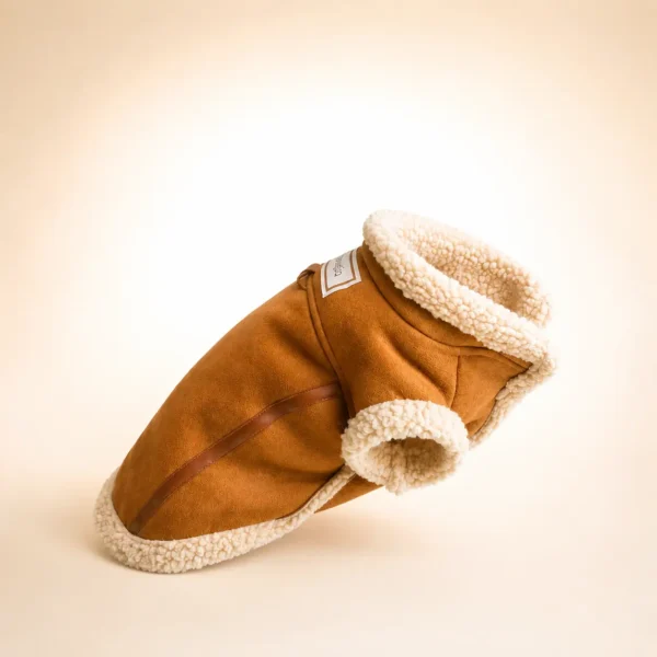 Manteau en velour marron pour chien