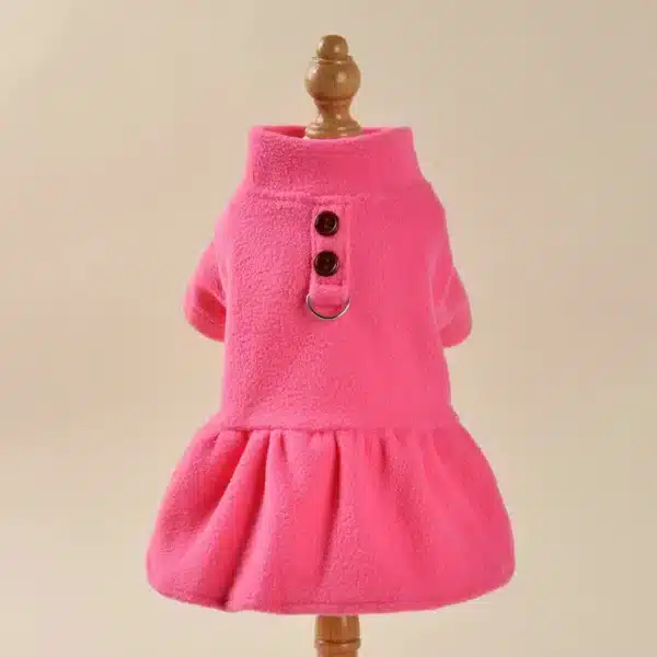 Robe thermique en polaire pour petits chiens et filles, pull d'hiver pour chiots, Chihuahua Yorkie, tasse à thé, tenue pour animaux de compagnie, vêtements pour chats 18